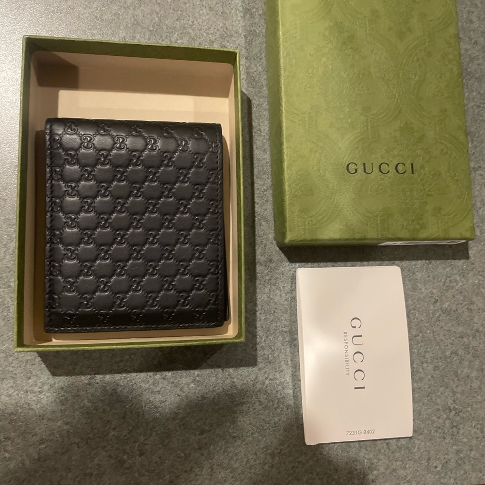 Gucci Black Leather Wallet
